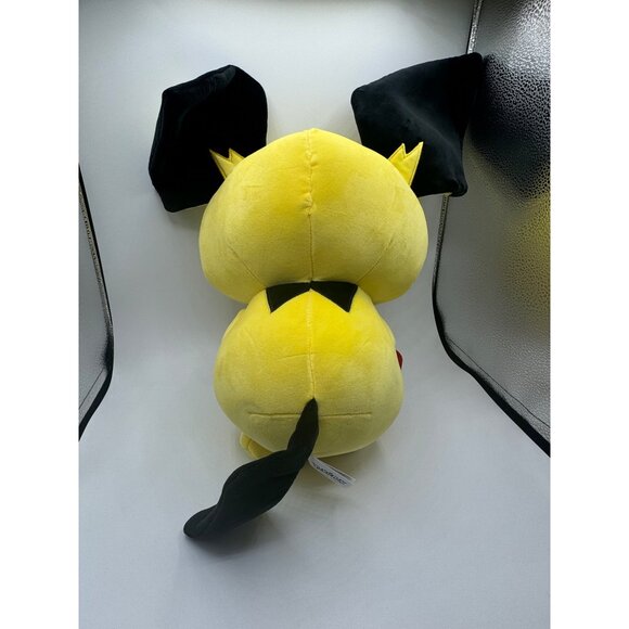 Pokémon NEW Soft BIG Squishy Sleeping Pichu Cushion 18 inch Plush Jazwares NWT - Picture 4 of 4